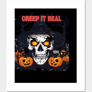 Creep It Real - Halloween Design Posters and Art